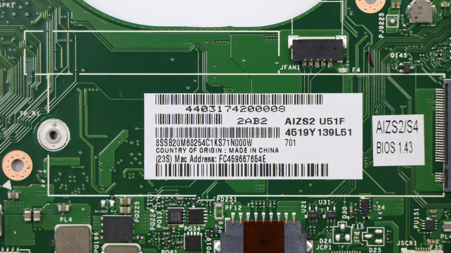 Lenovo Mb I5-6300U Yamt Ntpm W/R Win - 01AY787