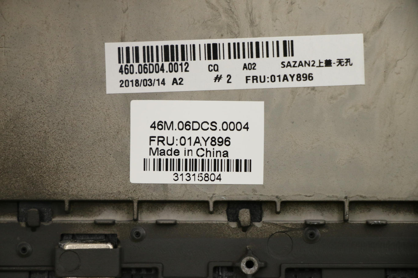 Lenovo Kbd Bezel Asm,W/O Fpr - 01AY896