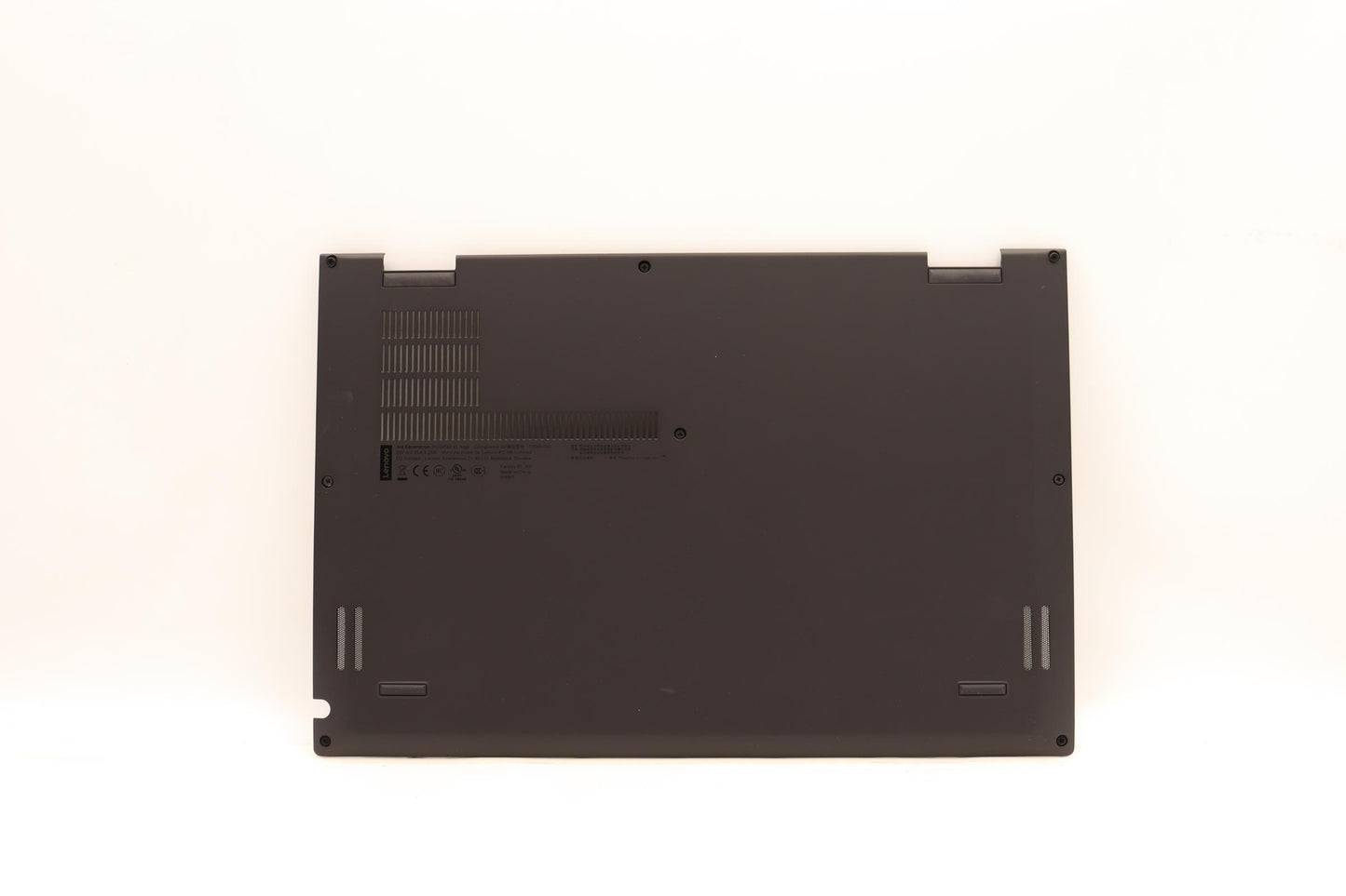 Lenovo (01AY938) Base Cover, Black, with Hooks, Rubber Gasket, and Screws