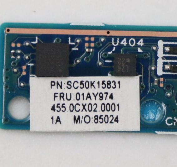 Lenovo 01AY974 Lrv3 Sensor Bd 17A291 Svt D