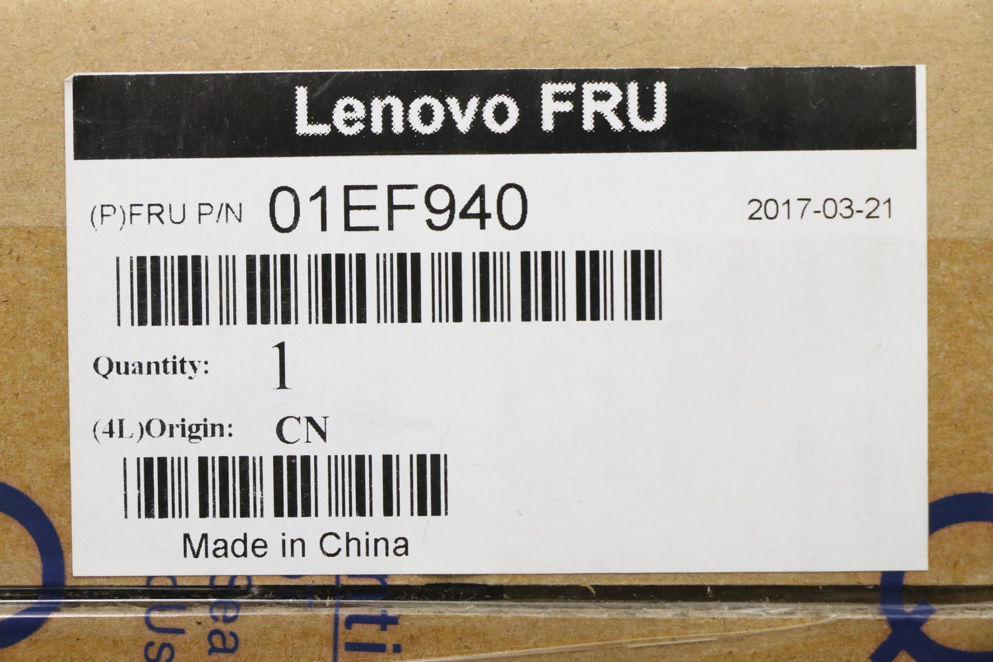 Lenovo 01EF940 Fio Bkt Assembly,332Bt