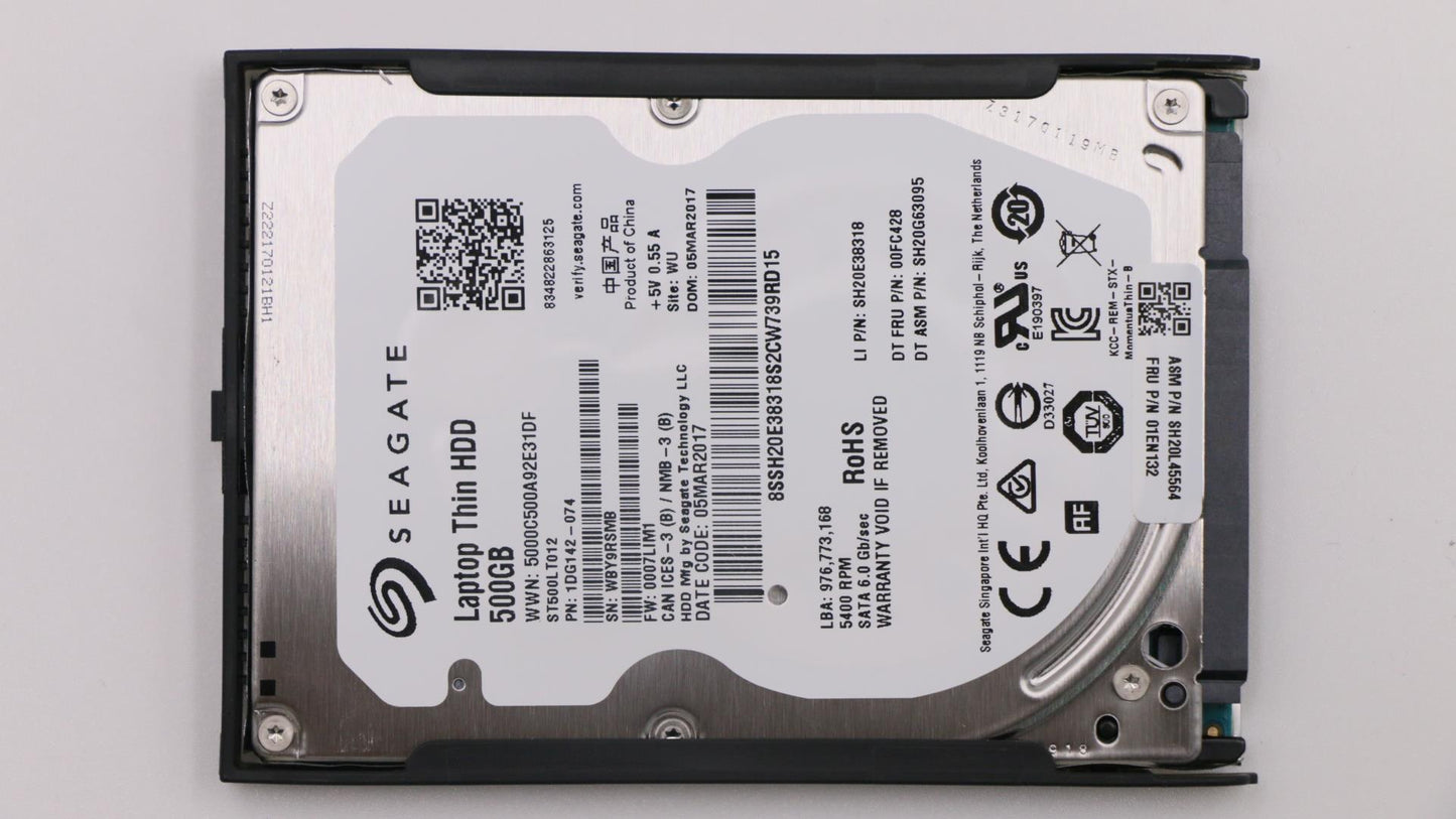 Lenovo 01EN132 Hdd,500G,5400,7Mm,Sea,Sata3