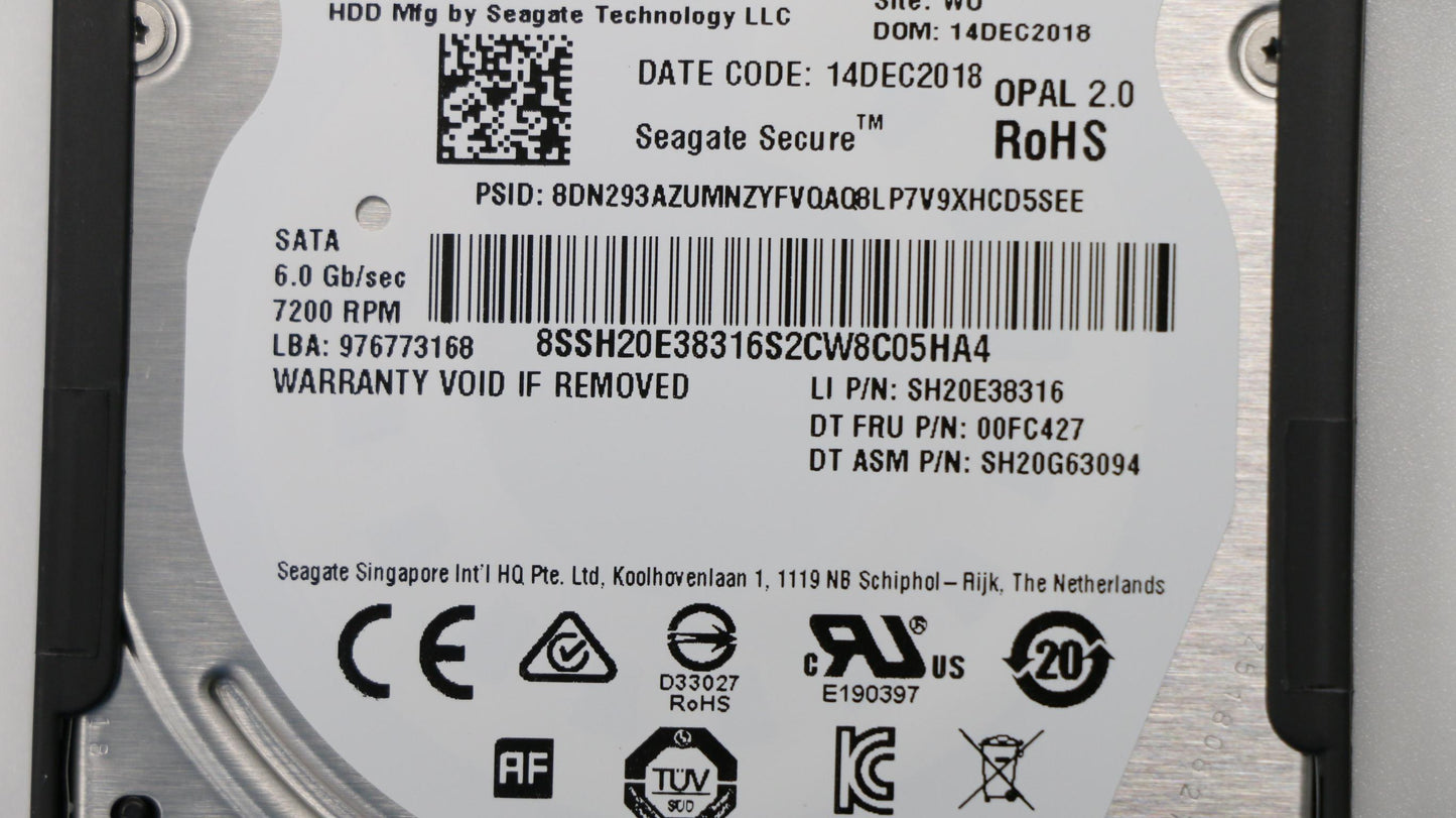 Lenovo Hdd,500G,7200,7Mm,Sea,Sata3,Op - 01EN134