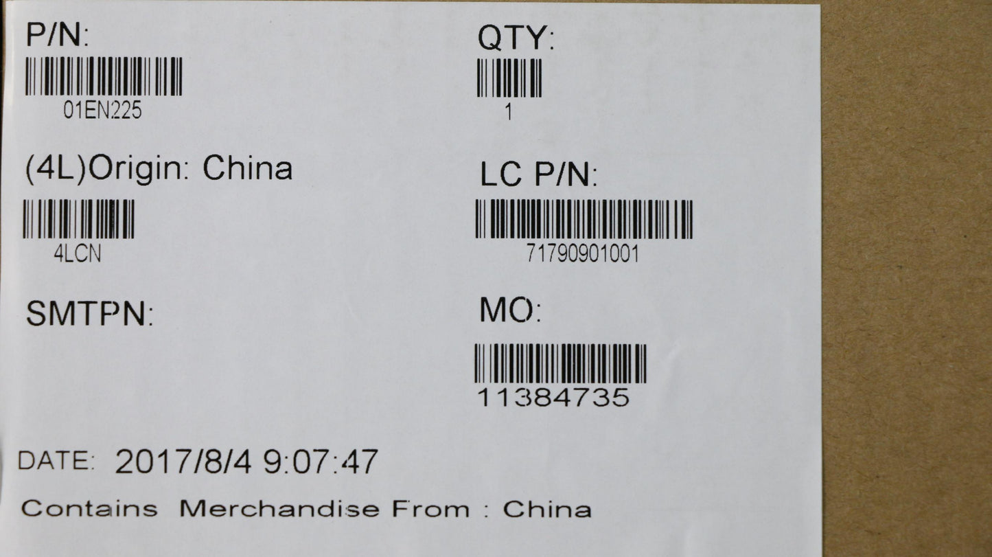 Lenovo Lcd Cover Pl Black - 01EN225