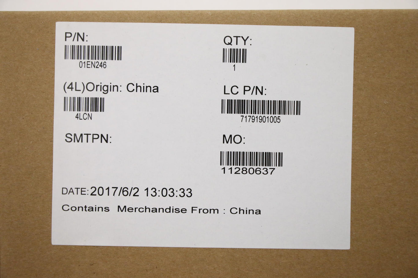Lenovo Gmr I3 Kabylake Nok N-Tpm - 01EN246