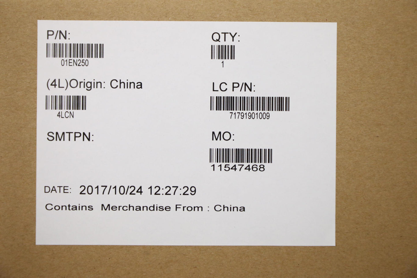 Lenovo Gmr I5 Kabylake Win N-Tpm - 01EN250