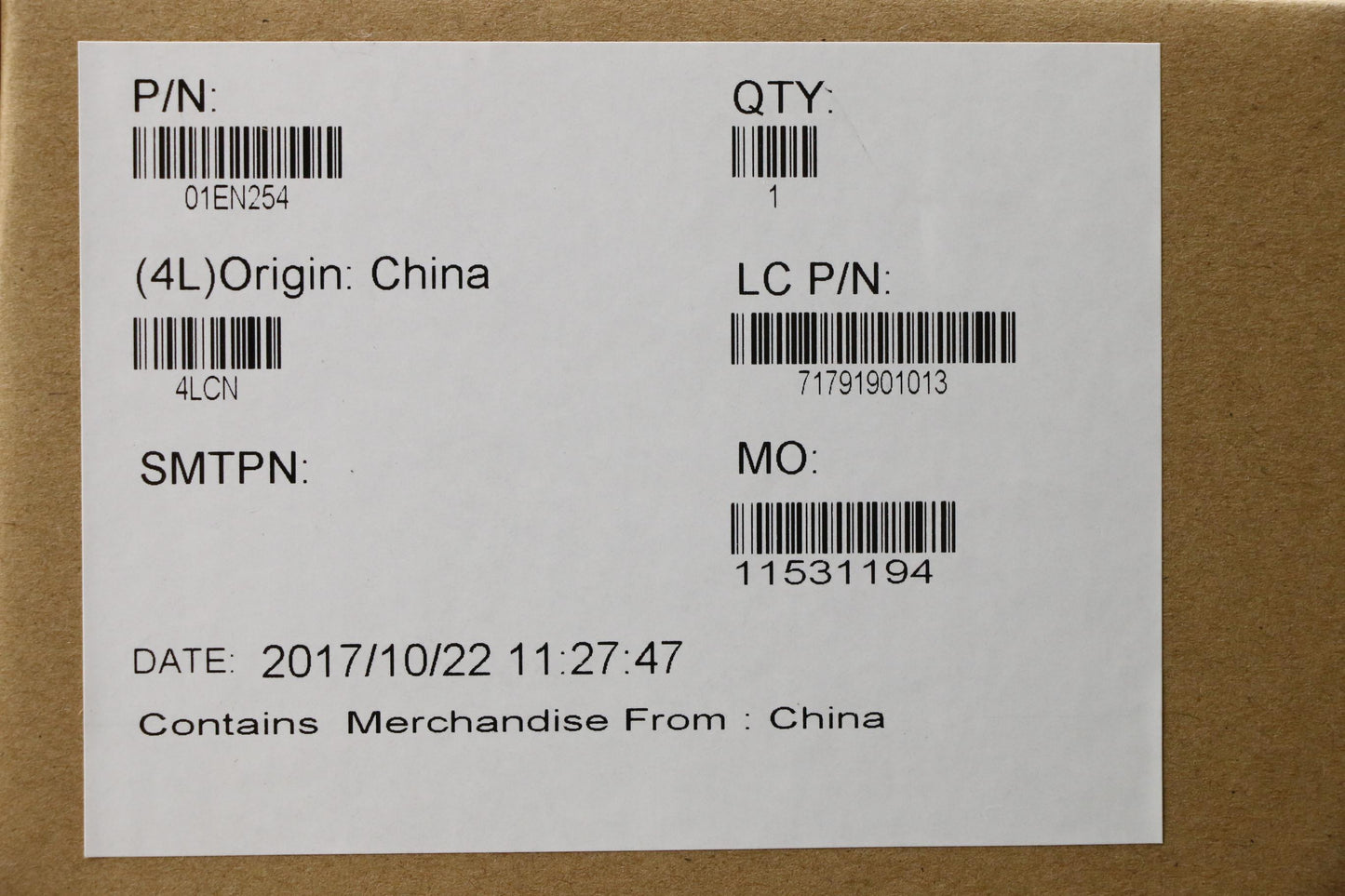 Lenovo Gtr I5 Kabylake Win Y-Tpm(Fw) - 01EN254