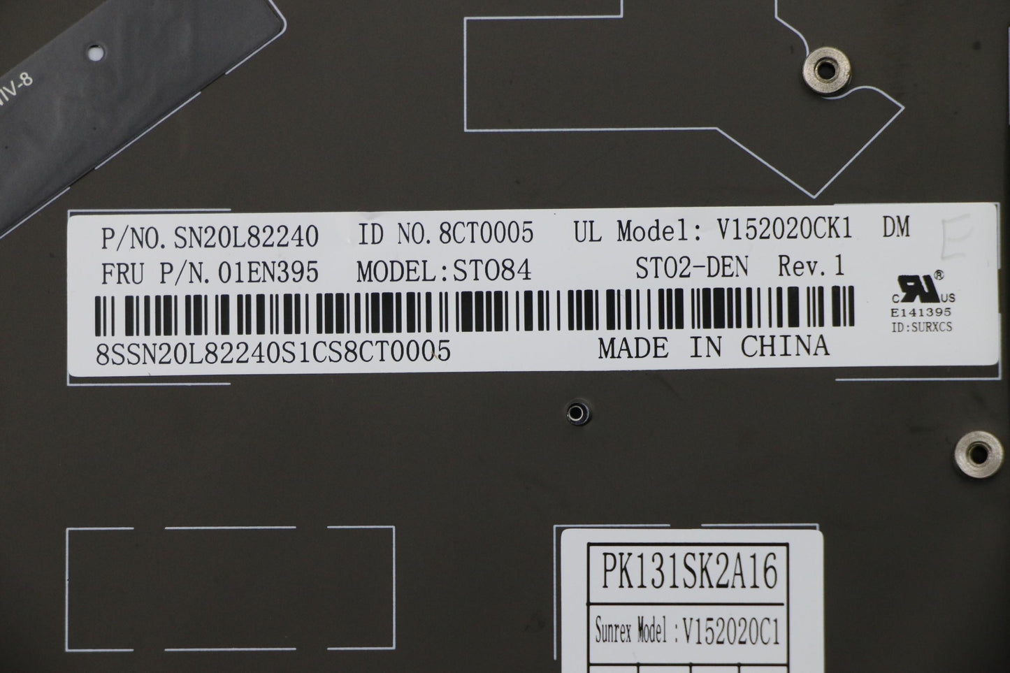 Lenovo Kb Blk Sunrex Danish - 01EN395