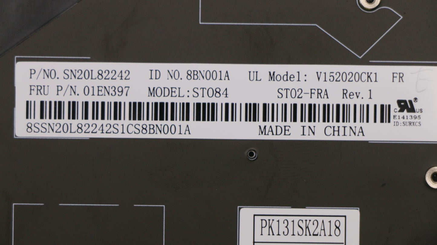 Lenovo Kb Blk Sunrex French - 01EN397