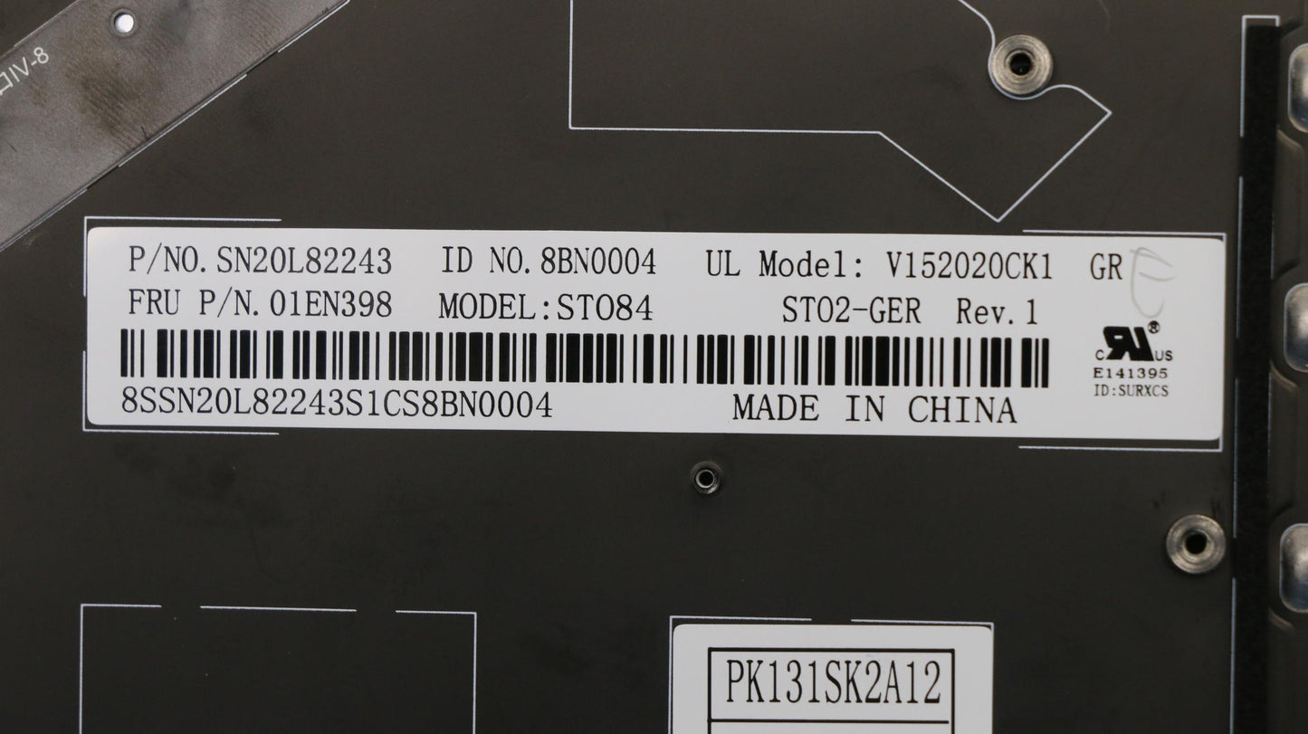 Lenovo Kb Blk Sunrex German - 01EN398