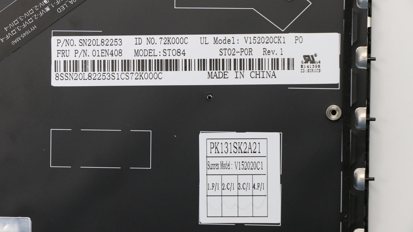 Lenovo Kb Blk Sunrex Portuguese - 01EN408