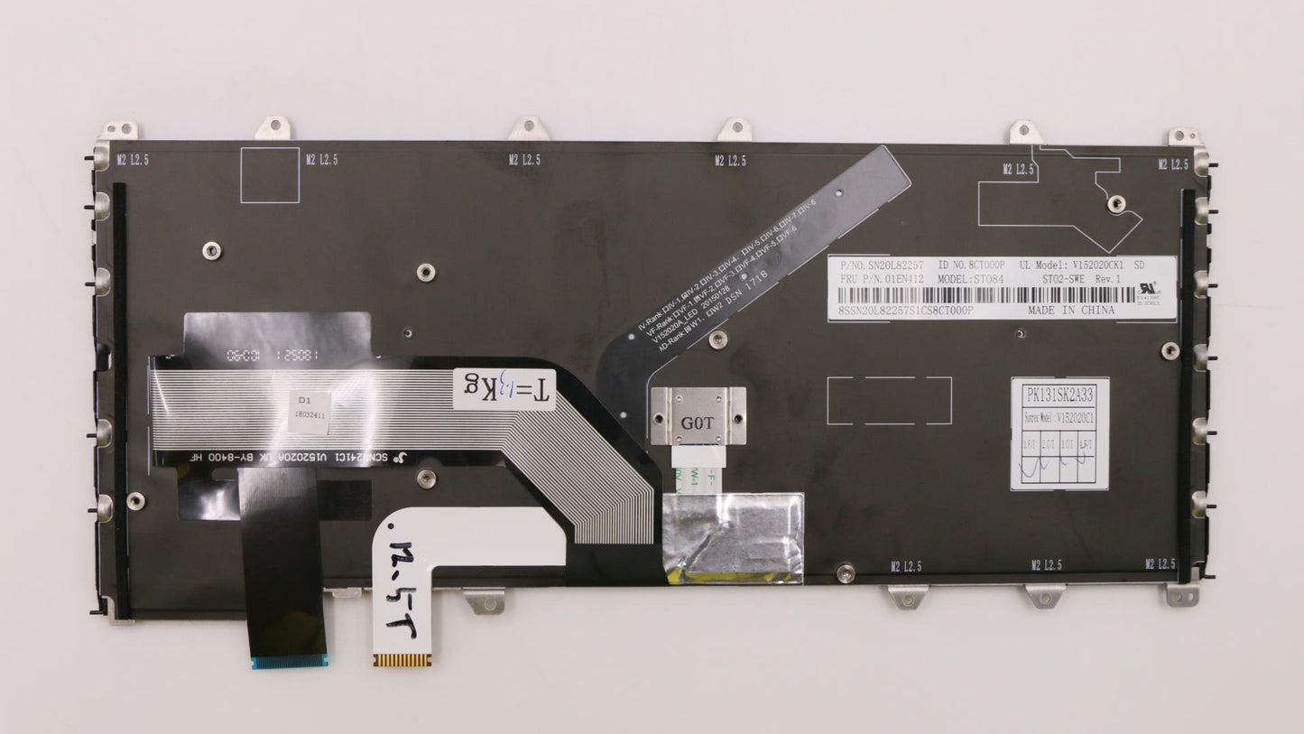 Lenovo Kb Blk Sunrex Swedish/Finnish - 01EN412