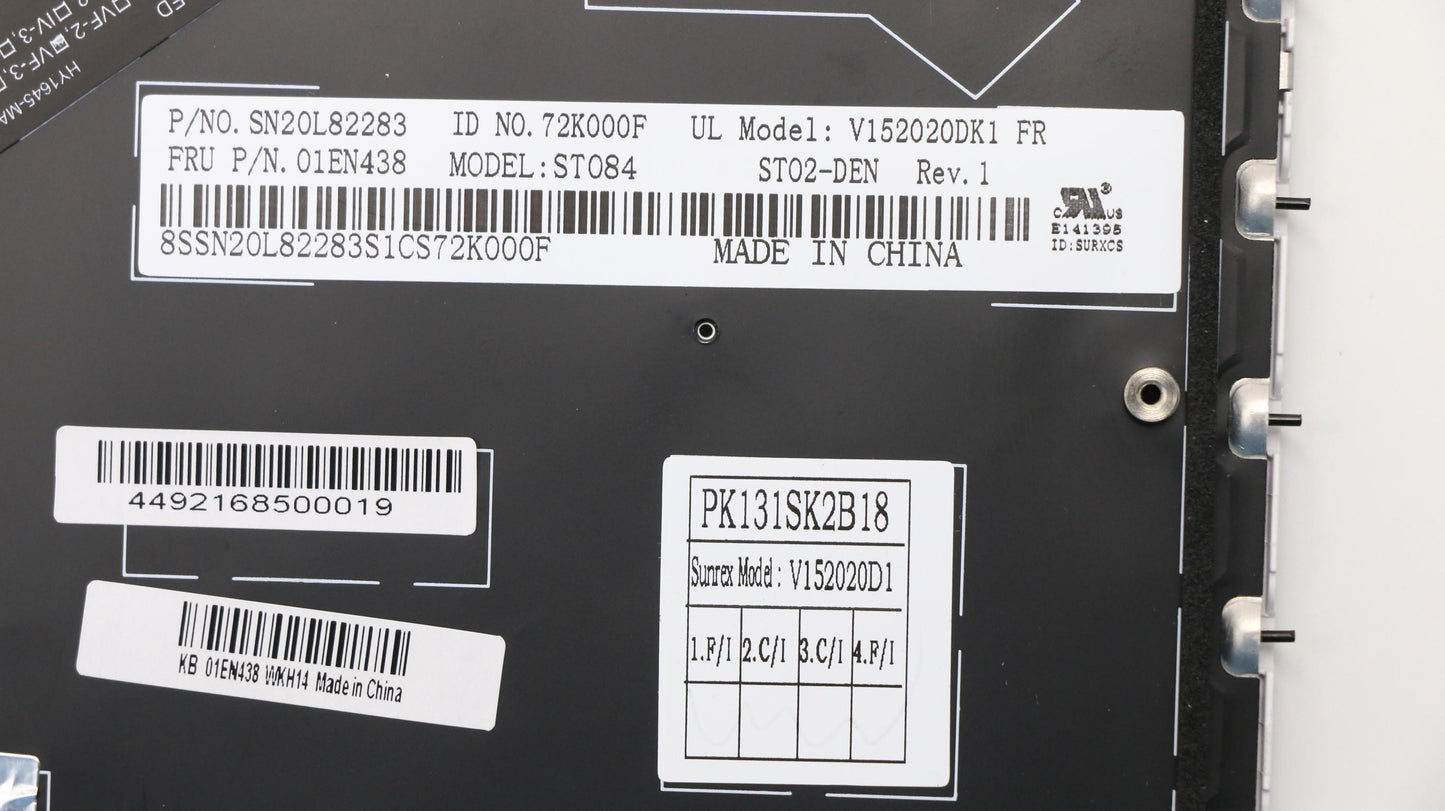 Lenovo Kb Slv Sunrex French - 01EN438