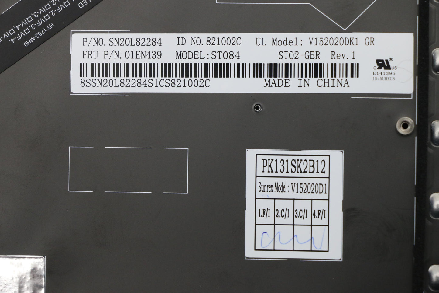 Lenovo Kb Slv Sunrex German - 01EN439