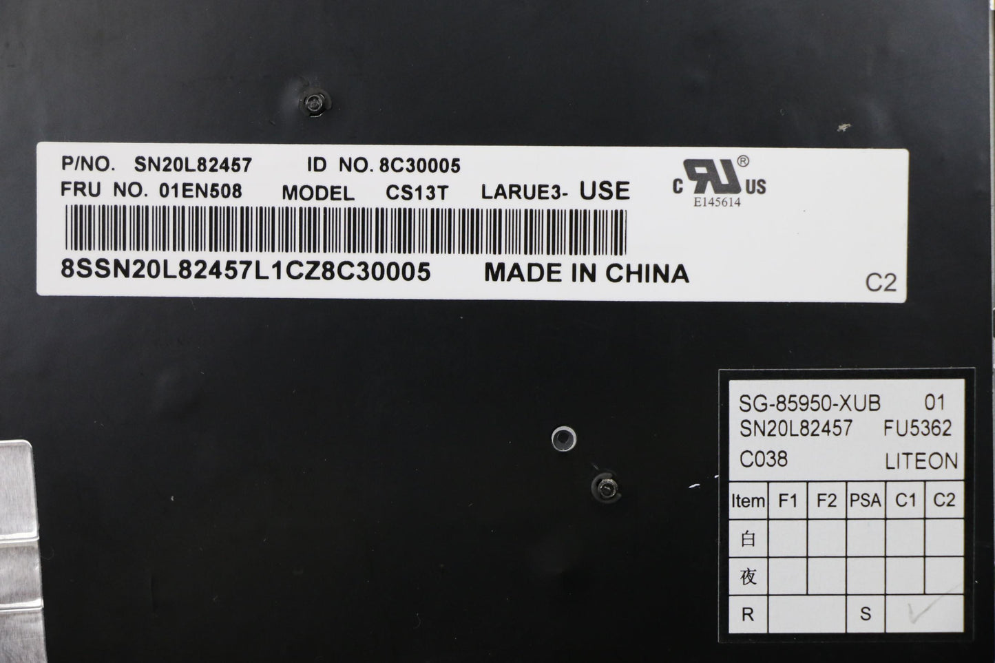 Lenovo Kbd Us Ltn - 01EN508