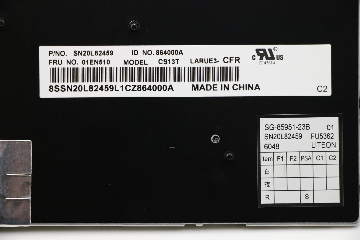 Lenovo 01EN510 Larue3 Kbd,Cfr,Ltn