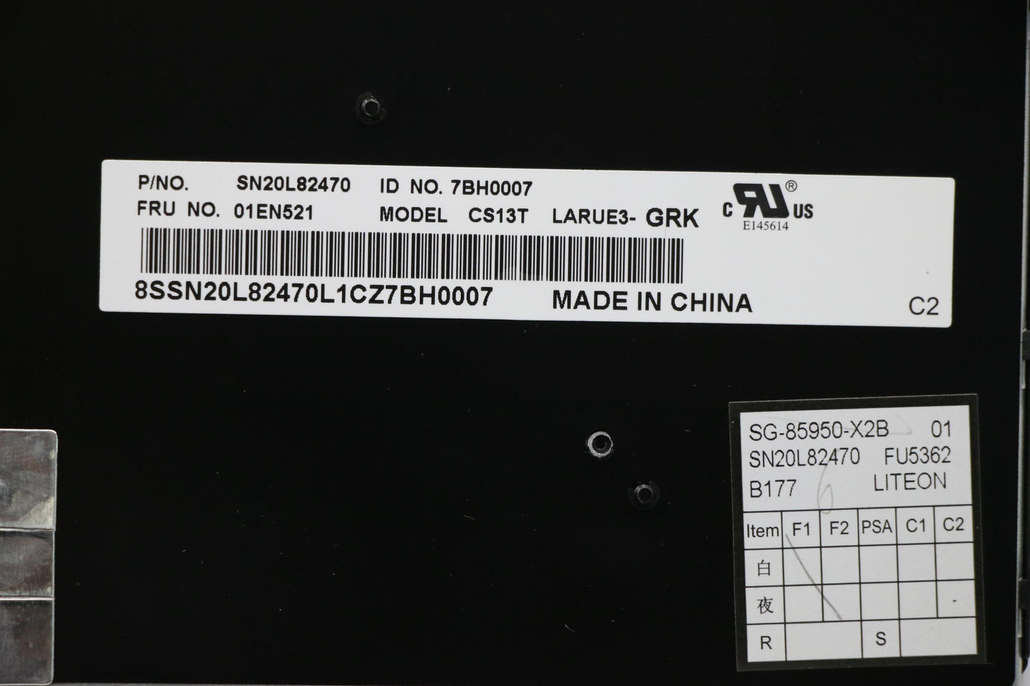 Lenovo 01EN521 Larue3 Kbd,Gr,Ltn