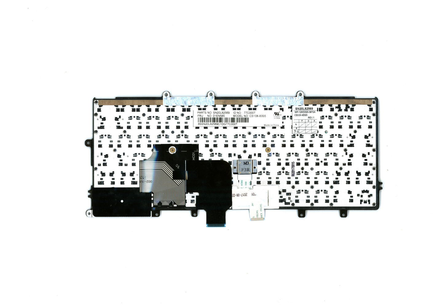 Lenovo Nb Keyboard Keyboard N/Bl Chy - 01EN585