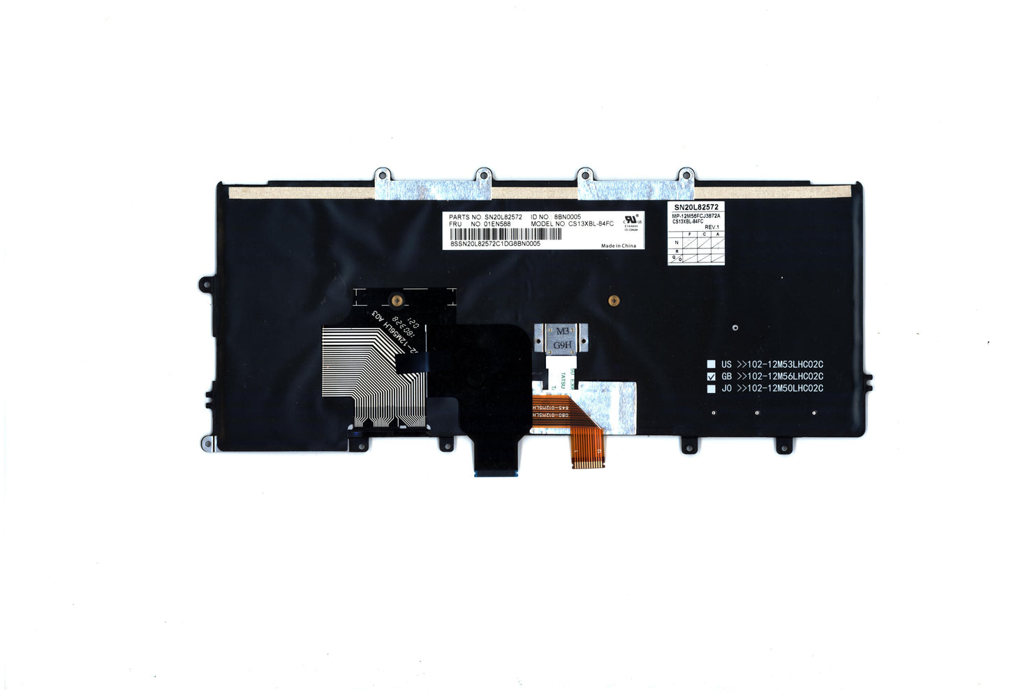 Lenovo Nb Keyboard Keyboard Bl Chy Cf - 01EN588
