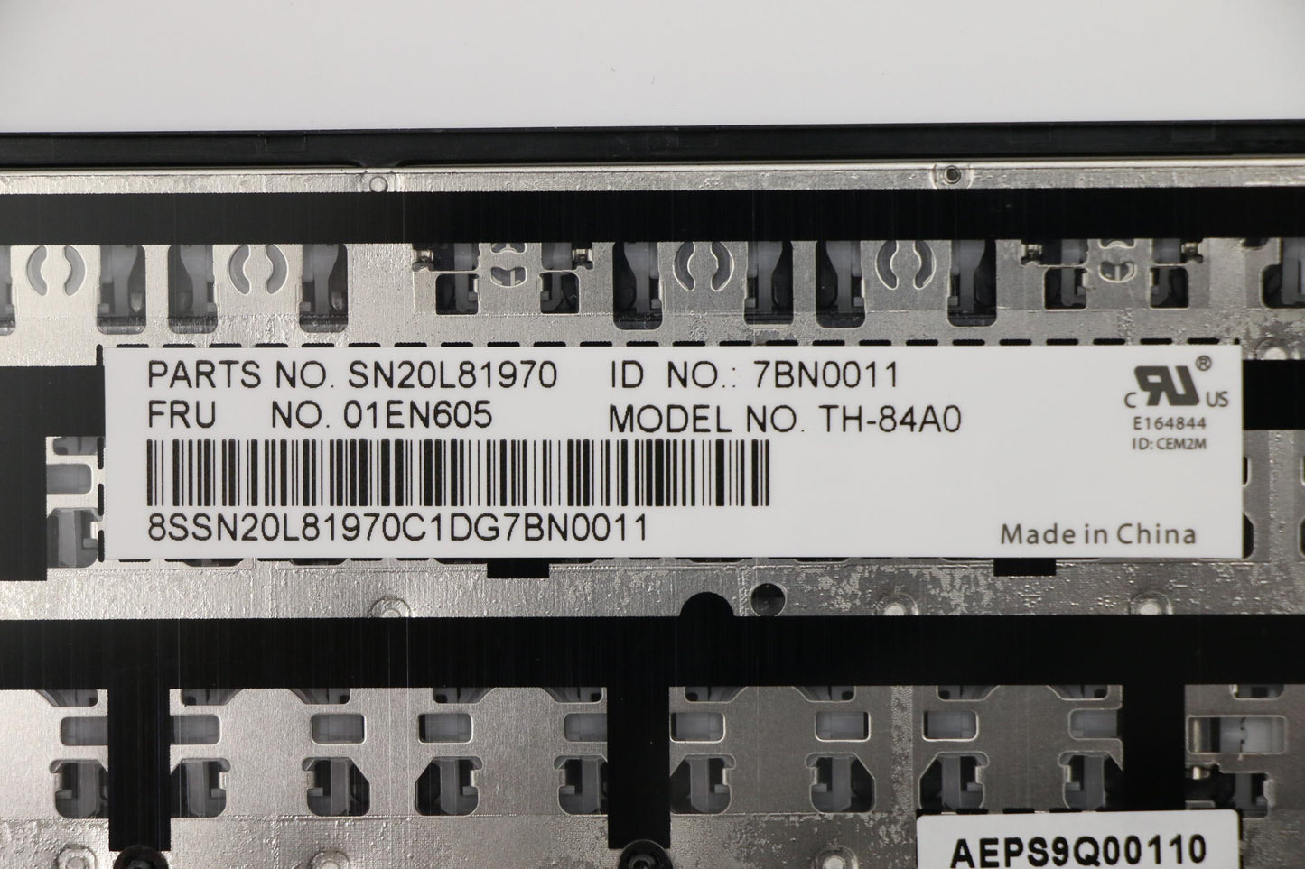 Lenovo Ps9 Kb(Arabic) 84, Cny, Blk Sp - 01EN605