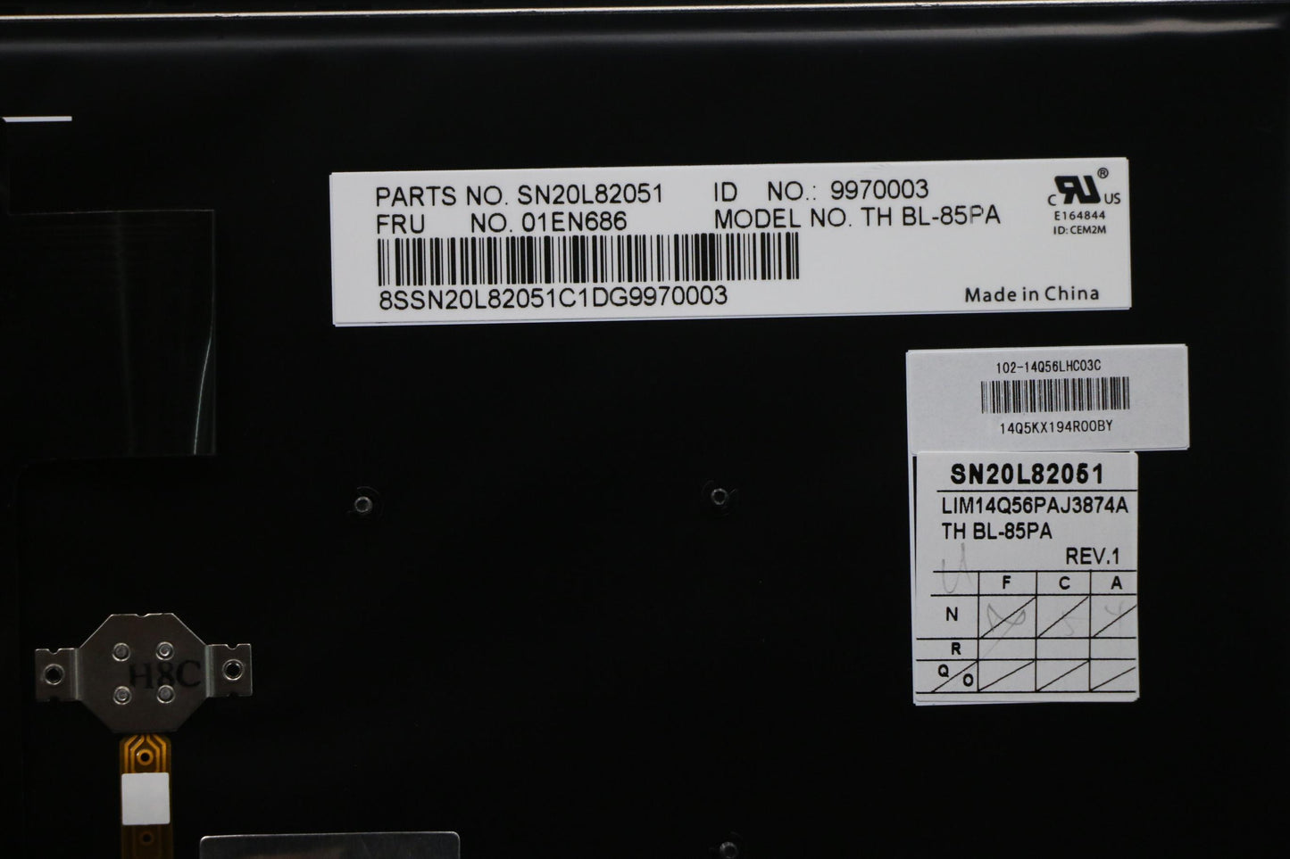 Lenovo Nb Keyboard Thorpe2 Keyboard, - 01EN686