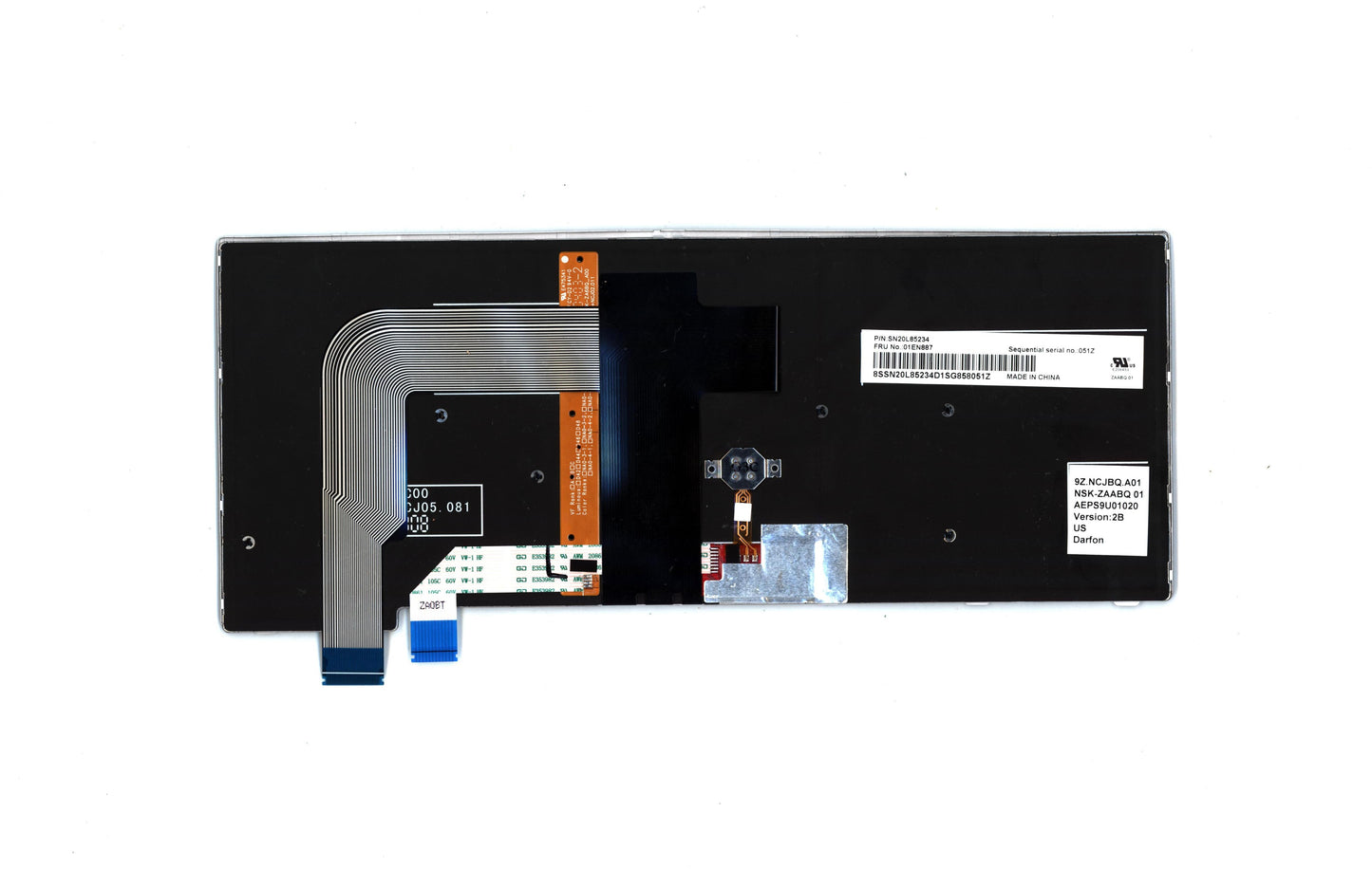 Lenovo Bell2 Slv Kbd,Us,Dfn Bl - 01EN887