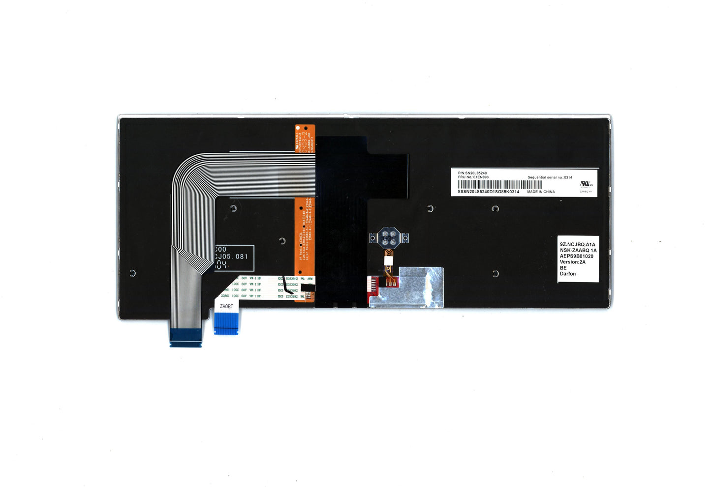 Lenovo Bell2 Slv Kbd,Be,Dfn Bl - 01EN893