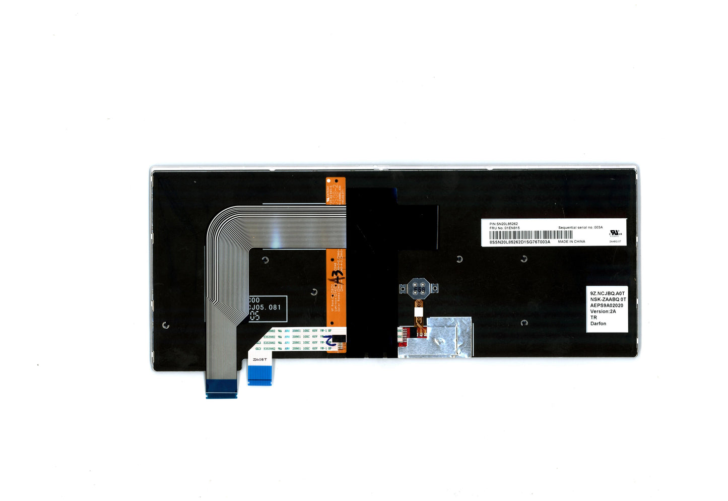 Lenovo Bell2 Slv Kbd,Tr,Dfn Bl - 01EN915