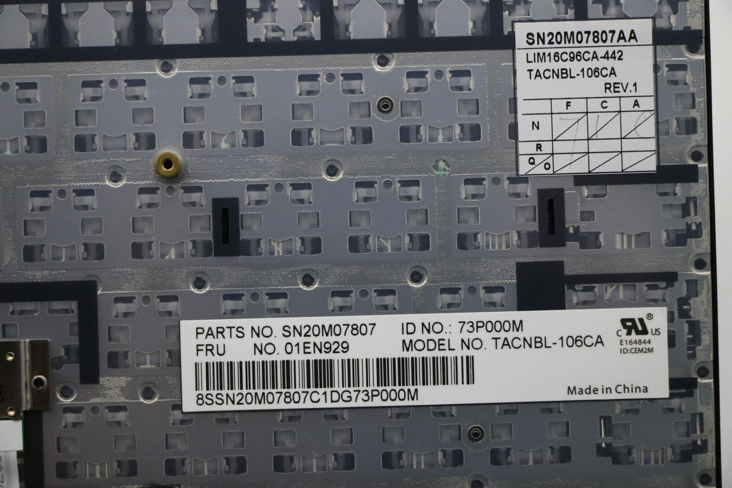 Lenovo Kb Lim16C96Ca-442 Cfa Lts-1 Nb - 01EN929