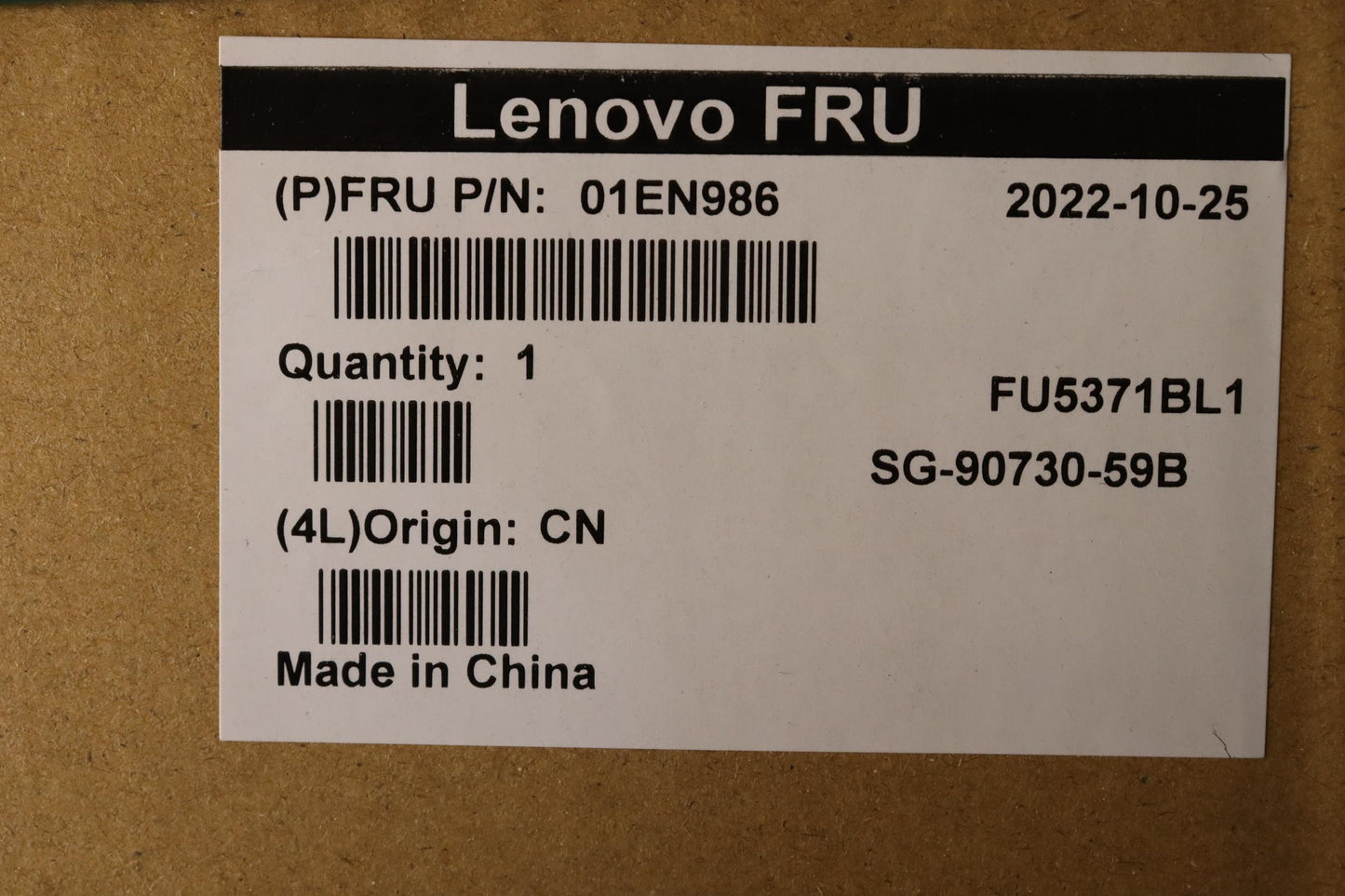 Lenovo 01EN986 Fru Como Flasmltnkbblsvczs