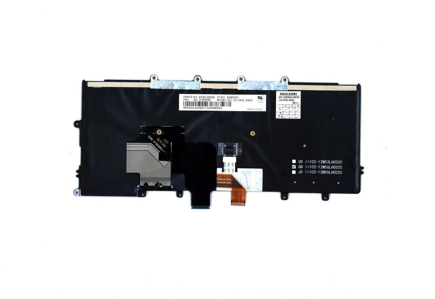 Lenovo Nb Keyboard Keyboard Bl Chy No - 01EP006