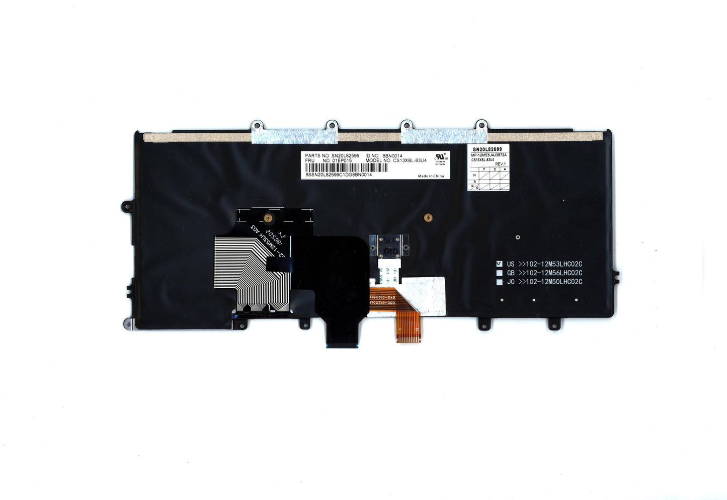 Lenovo Nb Keyboard Keyboard Bl Chy Us - 01EP015