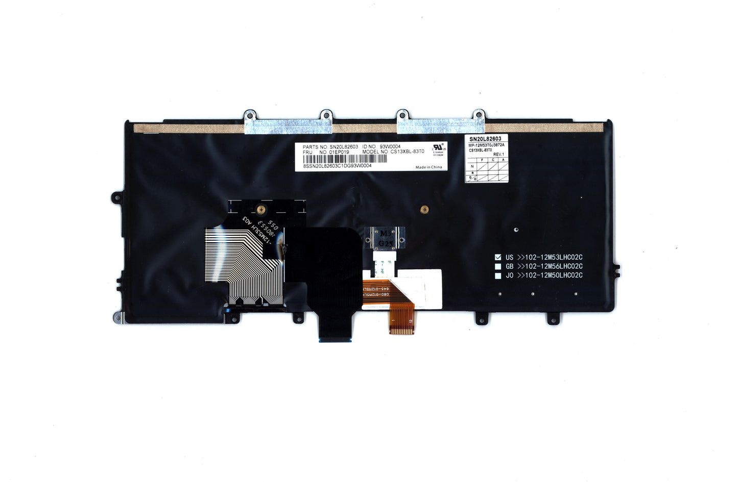 Lenovo Nb Keyboard Keyboard Bl Chy Th - 01EP019