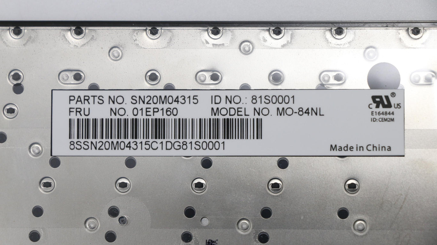 Lenovo Li8G Kb(Holland) 84, Blk, Cny - 01EP160