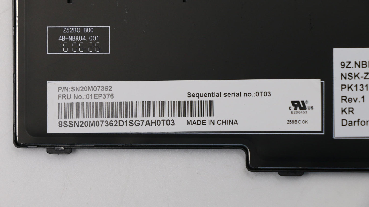 Lenovo Kb Darfon Bl Kor - 01EP376