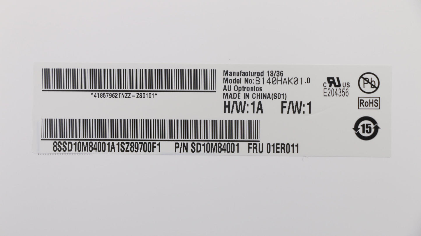 Lenovo Auo 14.0 Fhd Ips Ag Touch - 01ER011