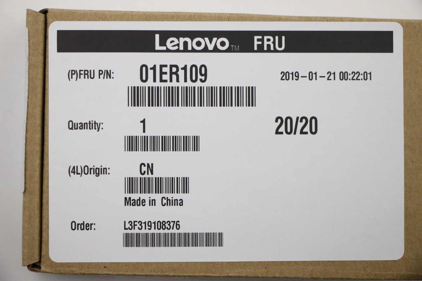 Lenovo Dummy Smartcard, Silver - 01ER109