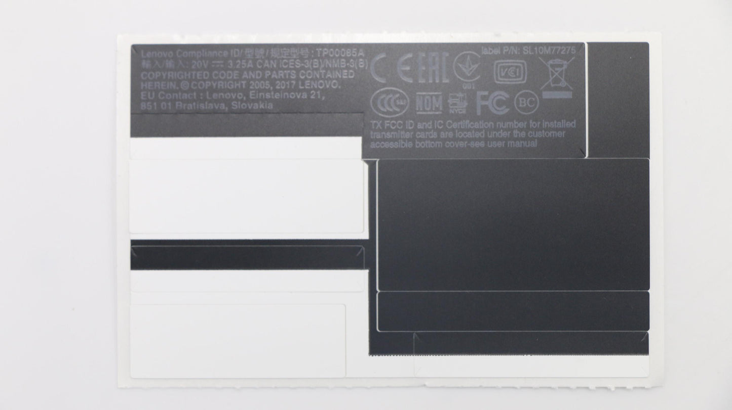 Lenovo 01ER477 Fru System Label Kit