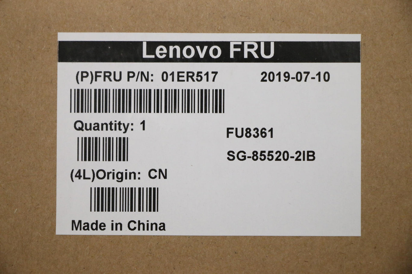 Lenovo Kb Sg-85520-2Ia It Lts-1 Nbl S - 01ER517