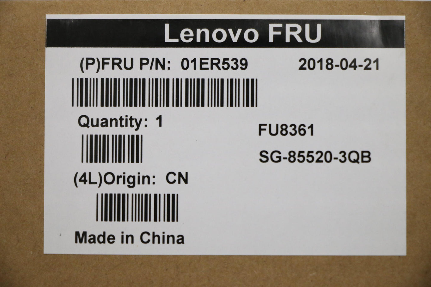 Lenovo Kb Sg-85520-3Qa Lt Lts-1 Nbl S - 01ER539