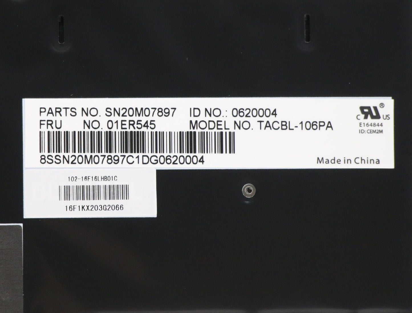 Lenovo Kb Lim16F16Paj442 Br Lts-1 Bl - 01ER545