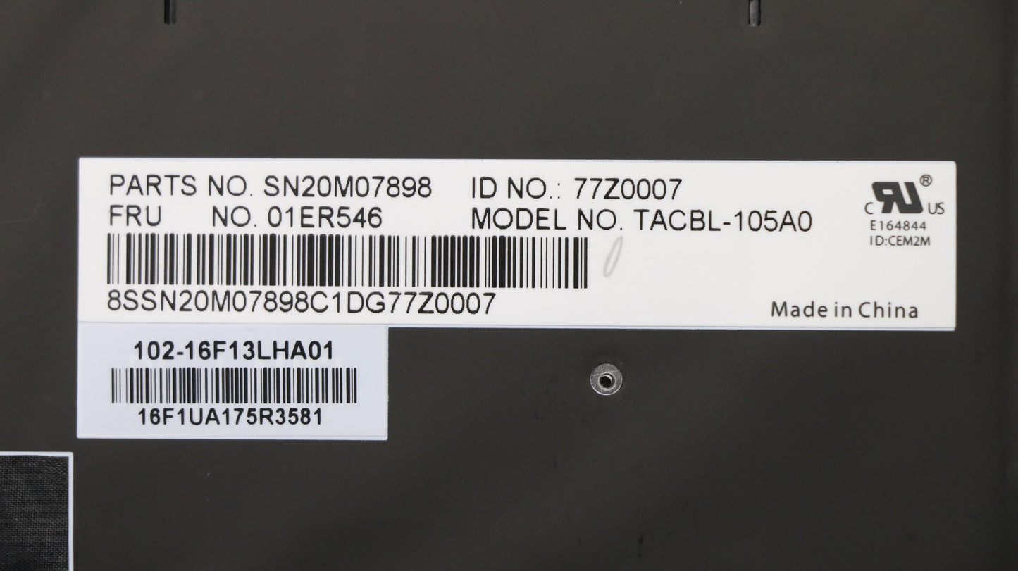 Lenovo Kb Lim16F13A0J442 Ara Lts-1 Bl - 01ER546