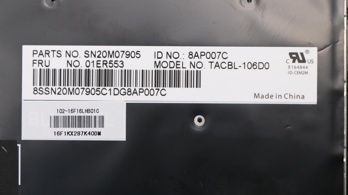 Lenovo Kb Lim16F16D0J442 De Lts-1 Bl - 01ER553