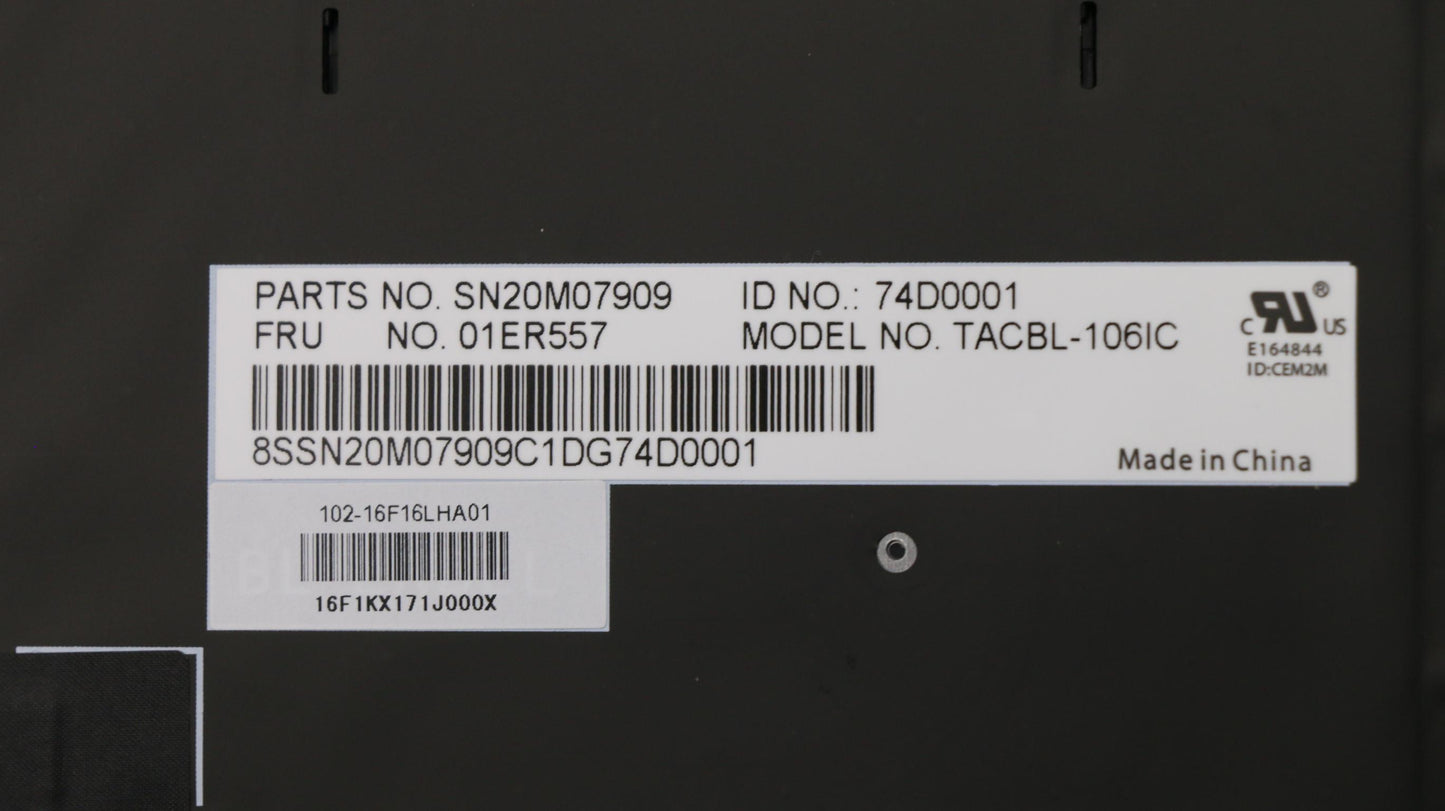 Lenovo Kb Lim16F16Icj442 Is Lts-1 Bl - 01ER557