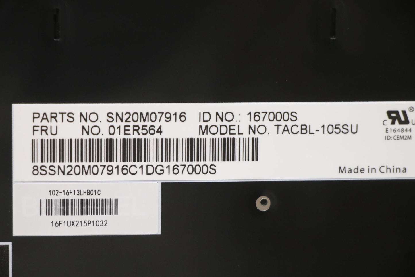 Lenovo Kb Lim16F13Suj442 Ru Lts-1 Bl - 01ER564