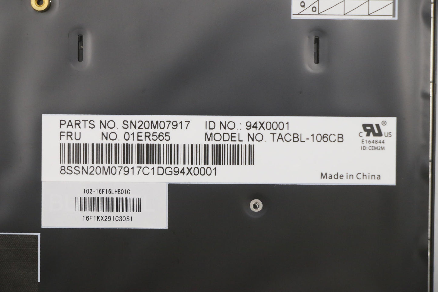 Lenovo Tachi Bl Kbd,Sk,Chy - 01ER565