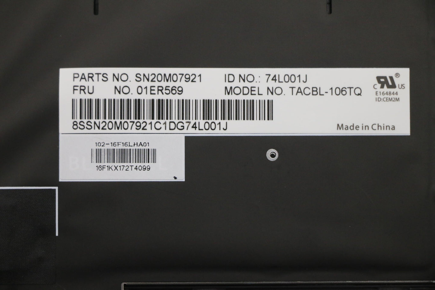 Lenovo Tachi Bl Kbd,Tr,Chy - 01ER569