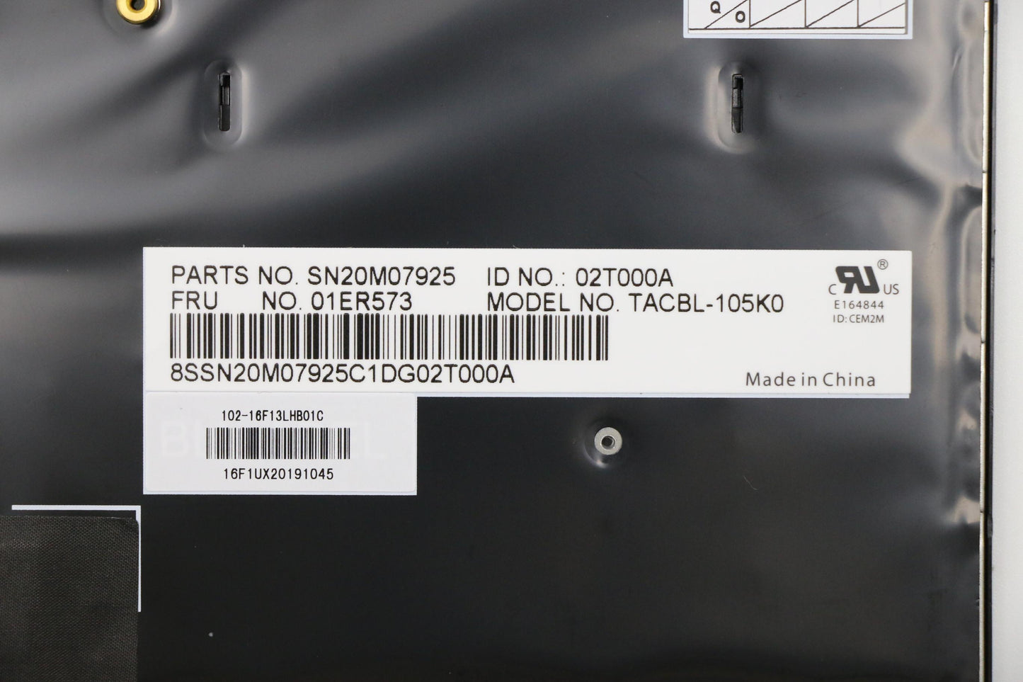 Lenovo Kb Lim16F13K0J442 Kr Lts-1 Bl - 01ER573