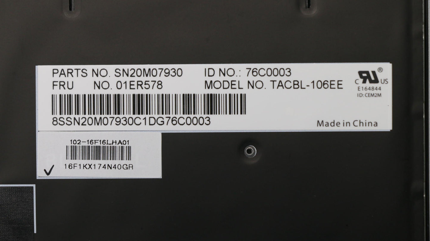 Lenovo Kb Lim16F16Eej442 Ee Lts-1 Bl - 01ER578