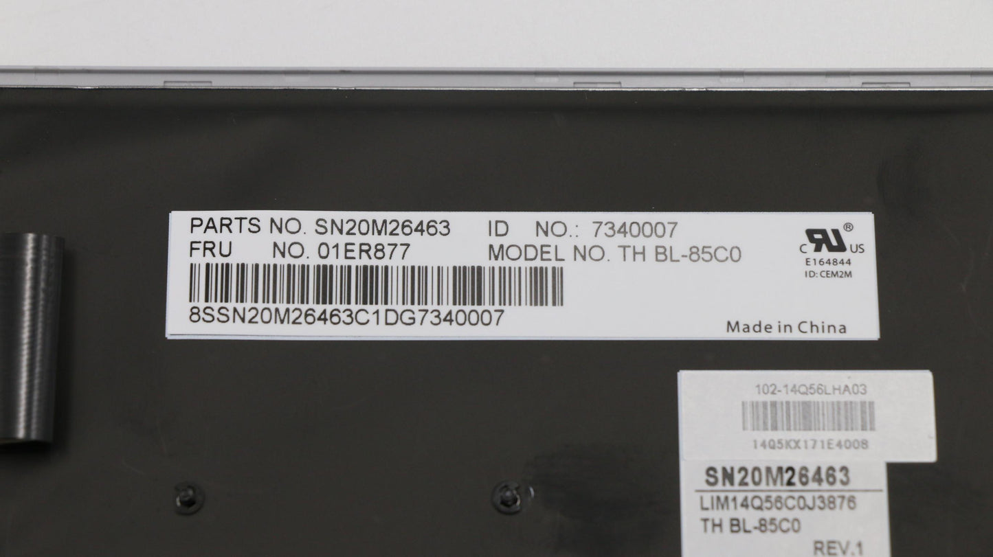 Lenovo Tho2 Chy Bl-Kb Sv Cz - 01ER877